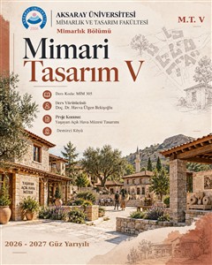 2026-2027 Güz Dönemi Mimari Tasarım Posterleri