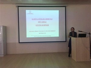 Kadına Yönelik Şiddetle Mücadele Eğitim Semineri