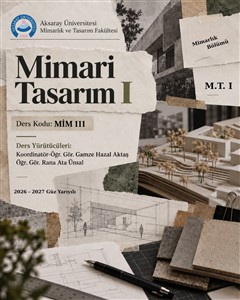 2026-2027 Güz Dönemi Mimari Tasarım Posterleri